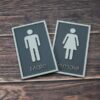 3D Toilet Signs made from 3mm Acrylic