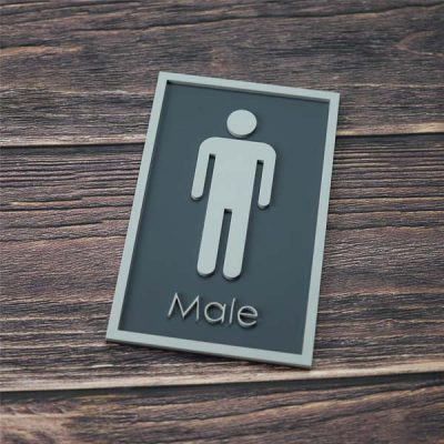 3D Male Toilet Sign made from 3mm Acrylic