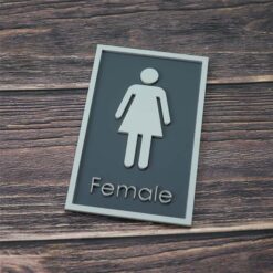 3D Female Toilet Sign made from 3mm Acrylic