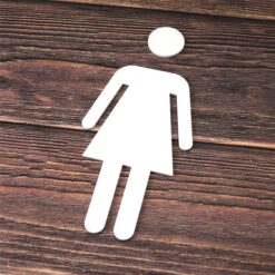 Profile Cut Ladies Toilet Sign made from 3mm Acrylic