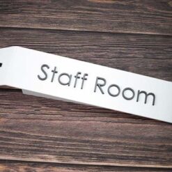 Staff Room White made from 3mm Acrylic