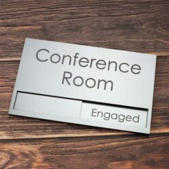 Etched Conference Sign made from 3mm Acrylic