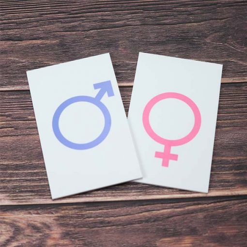 Printed Male & Female Symbol Toilet Signs made from 3mm Acrylic