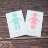 Printed Kids Toilet Signs made from 3mm Acrylic