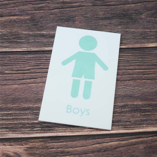 Printed Boys Toilet Sign made from 3mm Acrylic