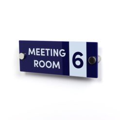 Meeting Room Printed Sign made from 3mm Acrylic and Face Printed