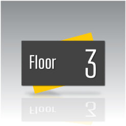 Acrylic Floor Number Sign - Orion Family