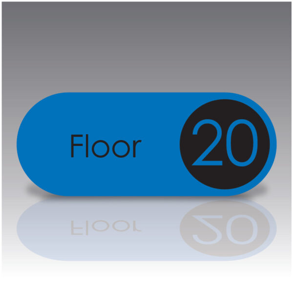 Acrylic Floor Number Sign - Pollux Family