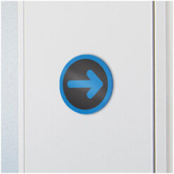 Acrylic Directional Arrow Sign - Render Zoom - Pollux Family