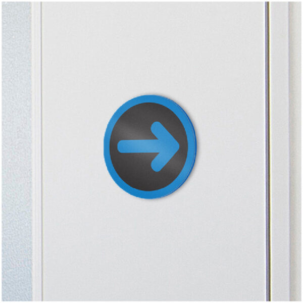 Acrylic Directional Arrow Sign - Render Zoom - Pollux Family