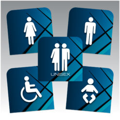 Acrylic Toilet Icon Signs - Group Image - Atlas Family