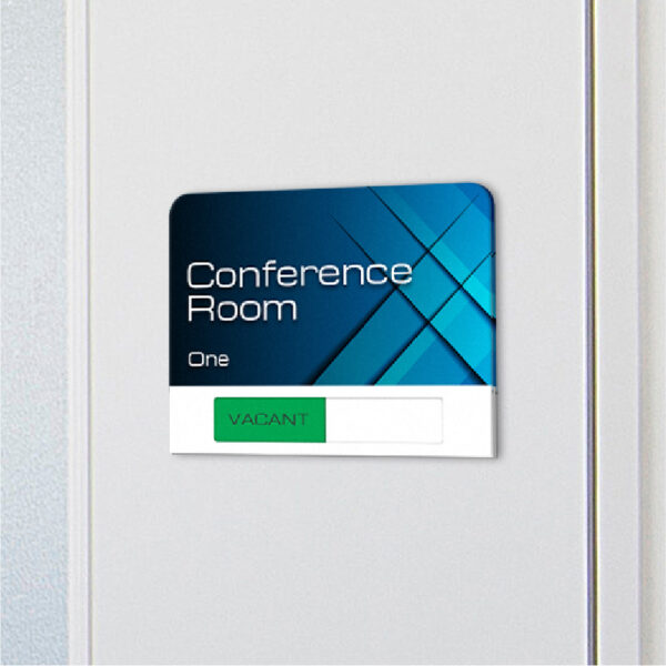 Acrylic Vacancy Slider Sign - Conference Render Zoom - Atlas Family