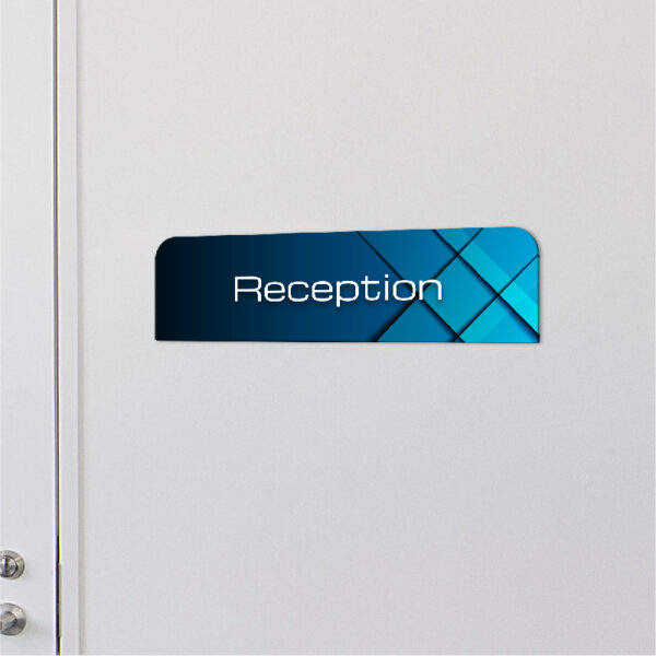 Acrylic Reception Sign - Regular Size Render Zoom - Atlas Family