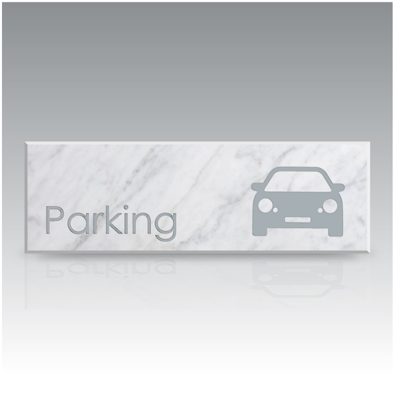 Amenity Sign with Icon - Parking - Capella Family