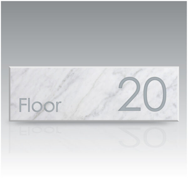 Acrylic Floor Number Sign - Capella Family