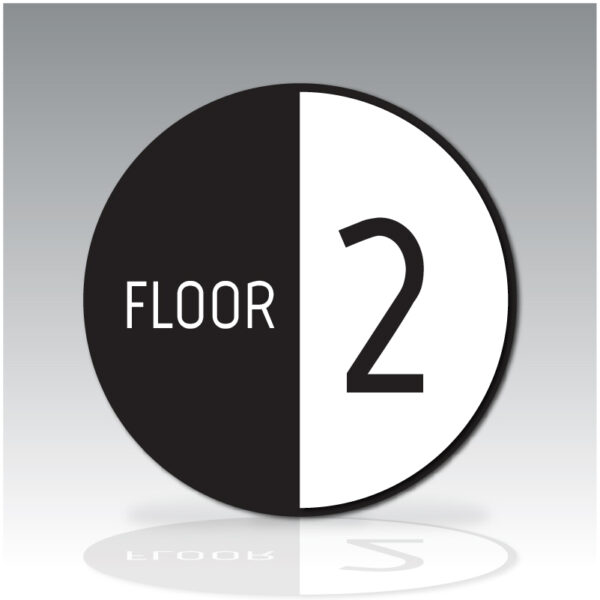 Acrylic Floor Number Sign - Sirius Family