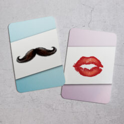 Moustache and Lips Toilet Signs - Printed Acrylic