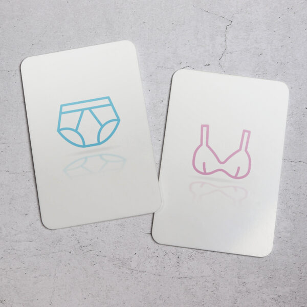 Boxers and Bra Toilet Signs - Printed Acrylic